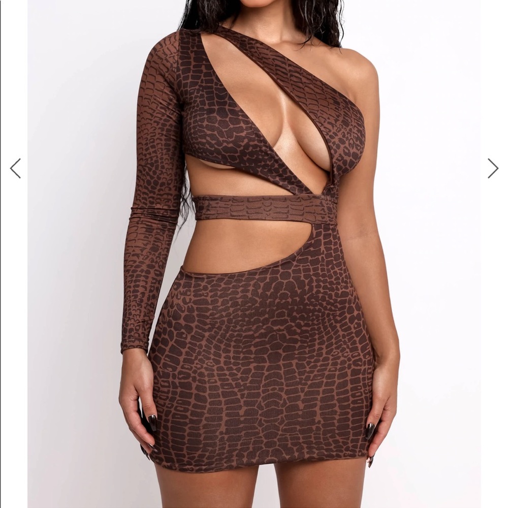 Jordyn Mini Crocodile Dress